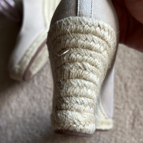 J.Crew cream color wedges worn once - Picture 5 of 6